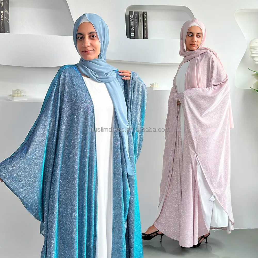 certified Islamic Clothing Muslim Women Front Open Abaya Hijab Set Wholesale Low Price Glitter Abaya With Bat SleevePKR 6,298 off shippingDelivery by 16 DecReorder rate 39%