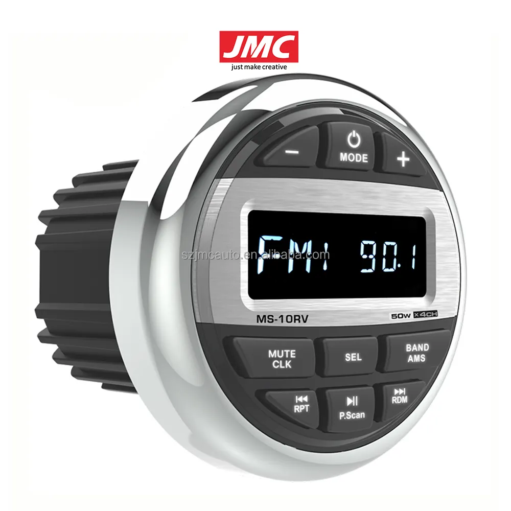 certified JMC OEM Factory Marine Stereo Audio System BT Speaker Waterproof AUX Hook up to Marine Boat Stereo Sound Digital Receiver AM FMReorder rate 21%