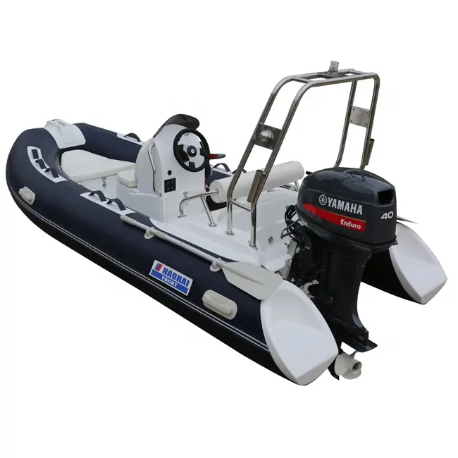 certified13ft 3.9m Double Model Hypalon Inflatable Boats 1.2mm Fiberglass And PVC Rib Motor Boat With Deep V Hull For Outdoor FishingReorder rate 22%