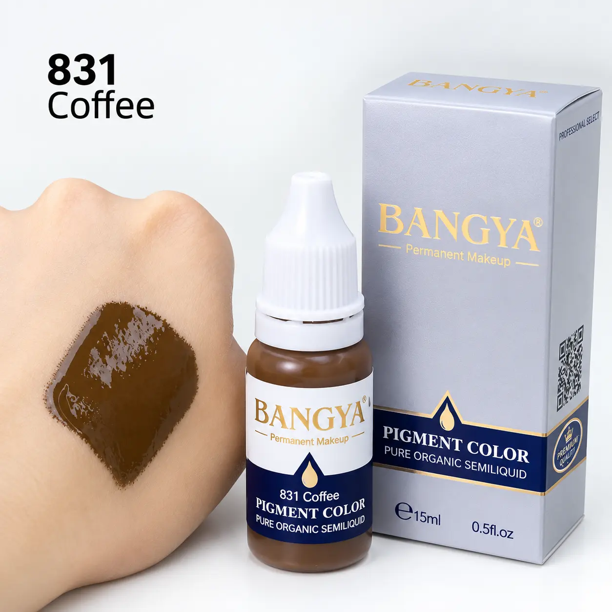 certified15ML Brown PMU Pigment Cream Eyebrows Microblading Pigment Semi Permanent Makeup Tattoo Pigment
