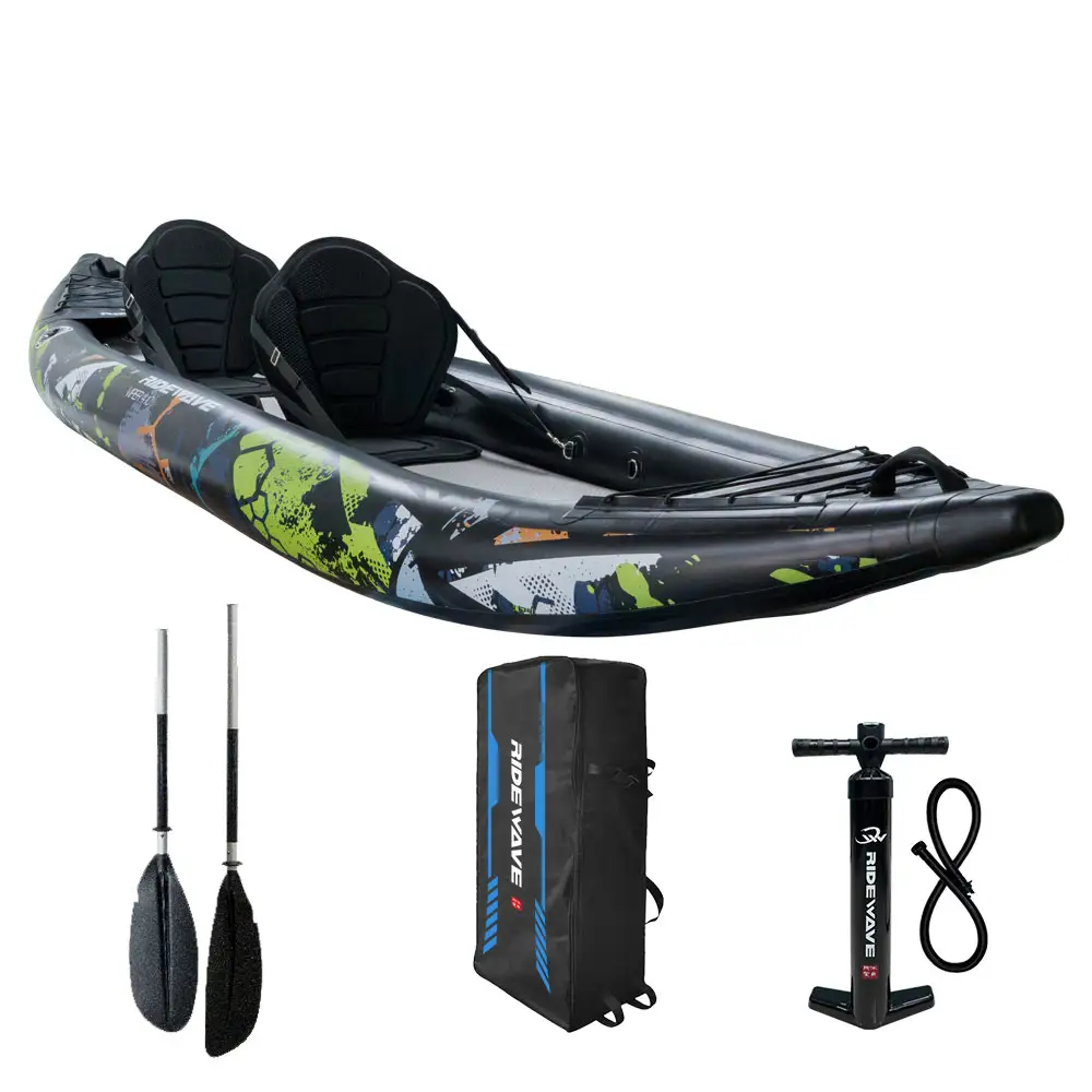 certified2024 Factory Wholesale Inflatable Kayak PVC Material 2-Person Drop Stitch Design with Paddle Boards Canoe/Kayak Fishing GearPKR 6,298 off shippingDelivery by 23 DecReorder rate 20%