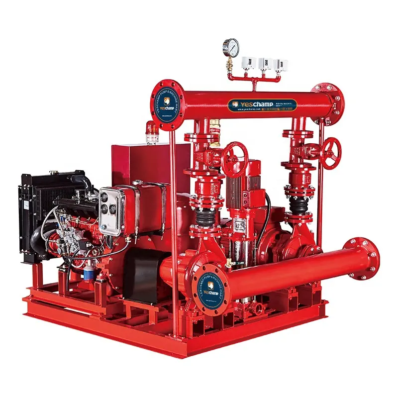 certified500gpm Fire Suppression System With Electric&Diesel Engine And Jockey PumpReorder rate 22%