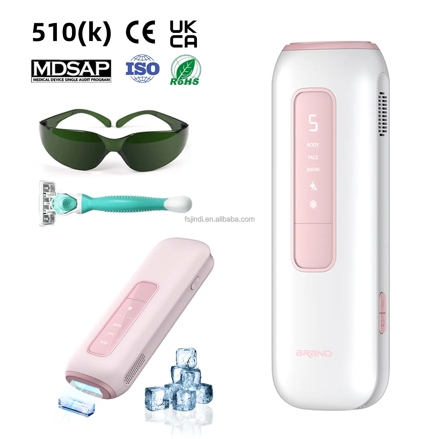 certified510(k) Clearance Gliding Auto Shot IPL Hair Removal Medical Device With Salon Grade IPL Light Technology / Sapphire Cooling