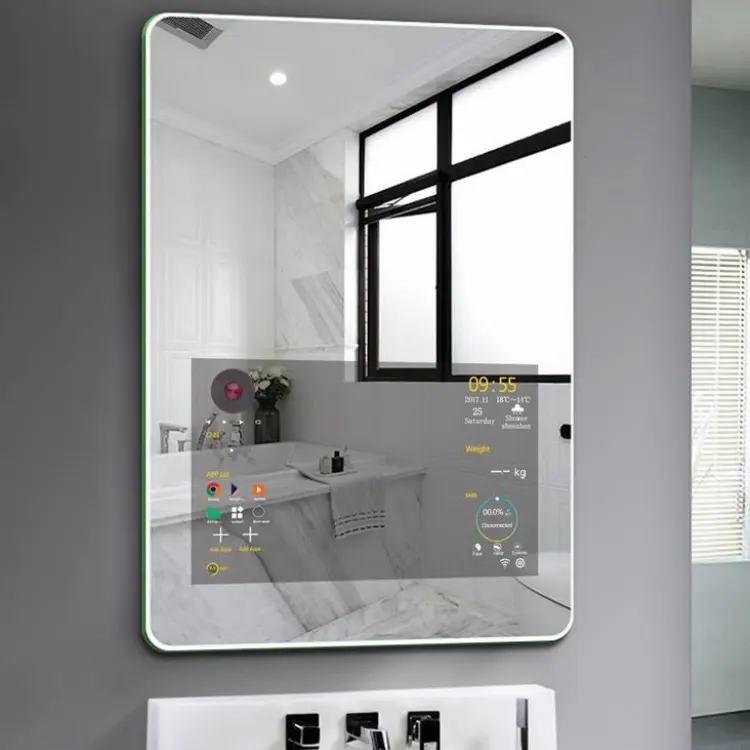certifiedChina's High Quality Smart Magic Dielectric TV Mirror Glass 2mm-6mm Two-Way Glass Screen For Quality Home EntertainmentReorder rate 16%