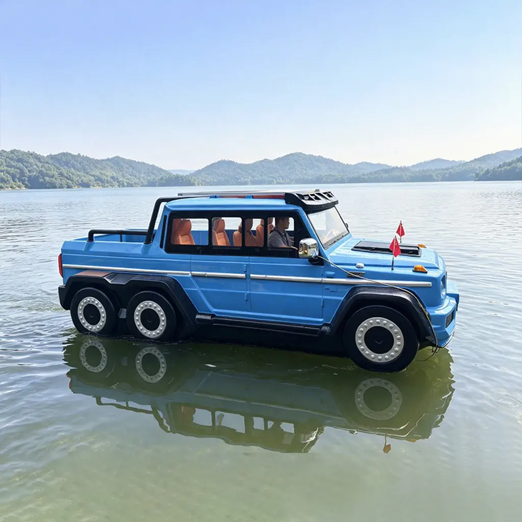 certifiedFactory Supply Fast Speed Jet Car Boat 5-7 Seater Luxury Water Floating Car Boat Water High Speed Boat for Lake Rental BusinessReorder rate 66%