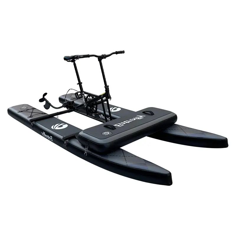 certifiedFavorite 2026 High Quality Water Sports Equipment Bike PVC Pontoons Inflatable Floating Water Bike Pedal Boats