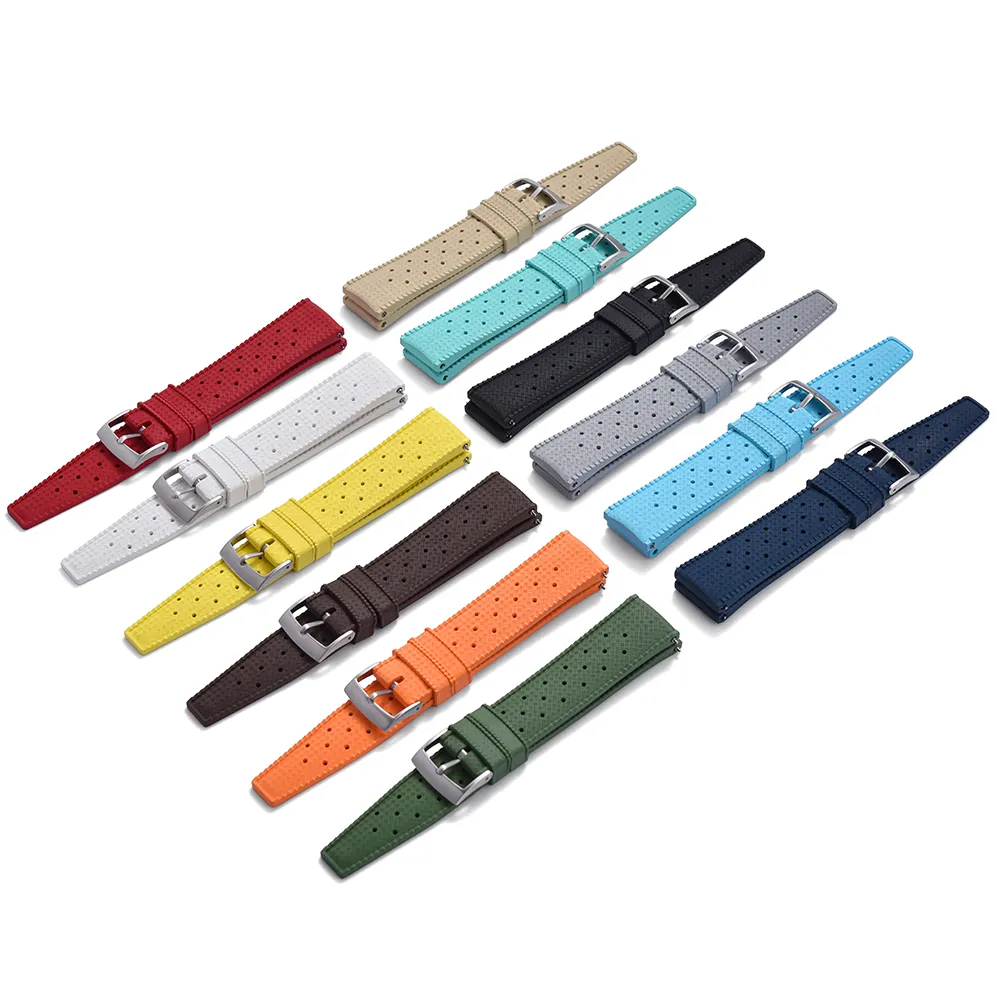 certifiedJuelong Tropical Retro Style FKM Rubber Quick Release Watch Strap 18mm 20mm 22mm Turquoise Rubber Watch StrapPKR 6,298 off shipping180-day lowest pricesDelivery by 11 DecReorder rate 31%