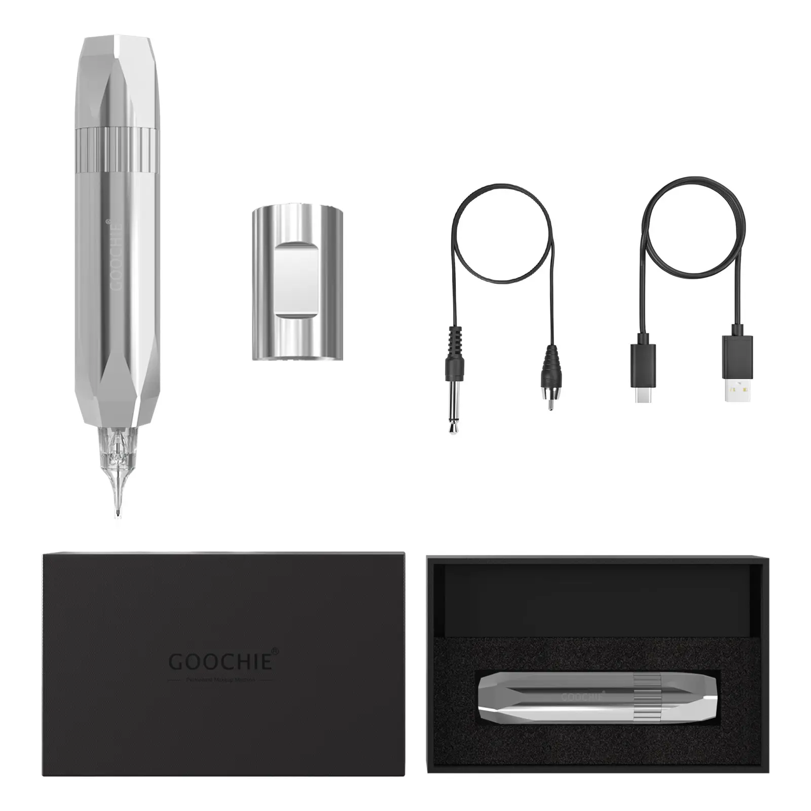 certifiedOEM Wireless Tattoo Machine Rotary Kit with Disposable Needle Permanent Makeup Using Lithium Battery PenReorder rate 22%
