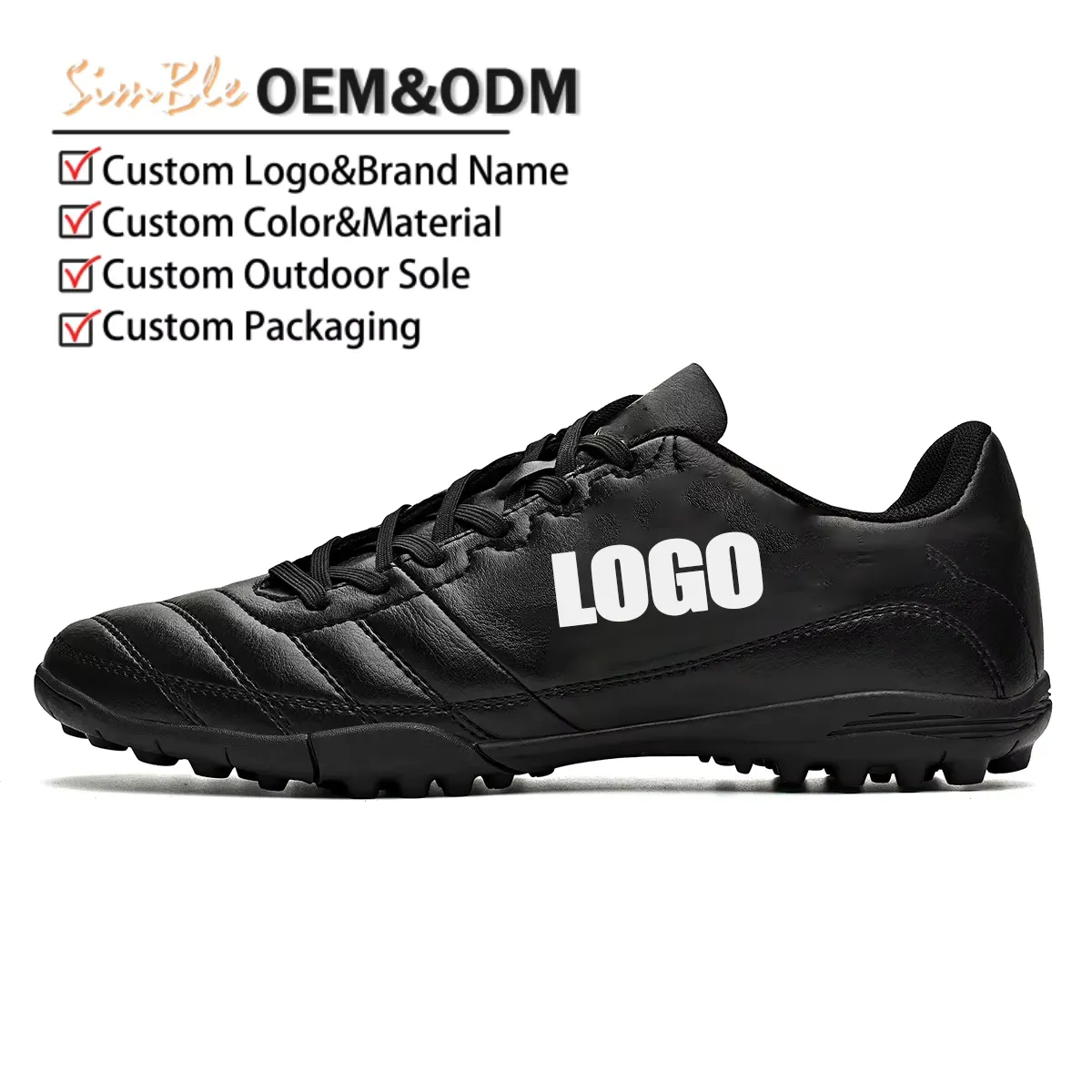 certifiedProfessional Custom Soccer Shoes Design High Quality Short TF Long Spike Training Non-Slip Sports Football BootsReorder rate 17%