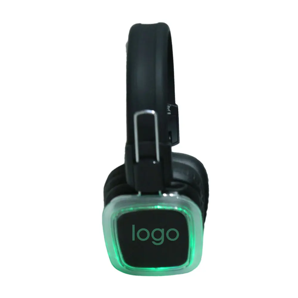 certifiedSilent Disco Headphones Bulk Order Wireless LED Headset Party Accessories for Festival Dance Party Rental Business