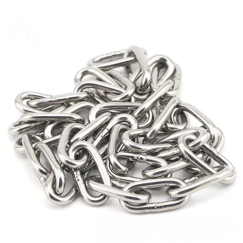 certifiedStainless Steel 316 Polished DIN 763 DIN766 Long Link Chain For LiftingReorder rate 18%