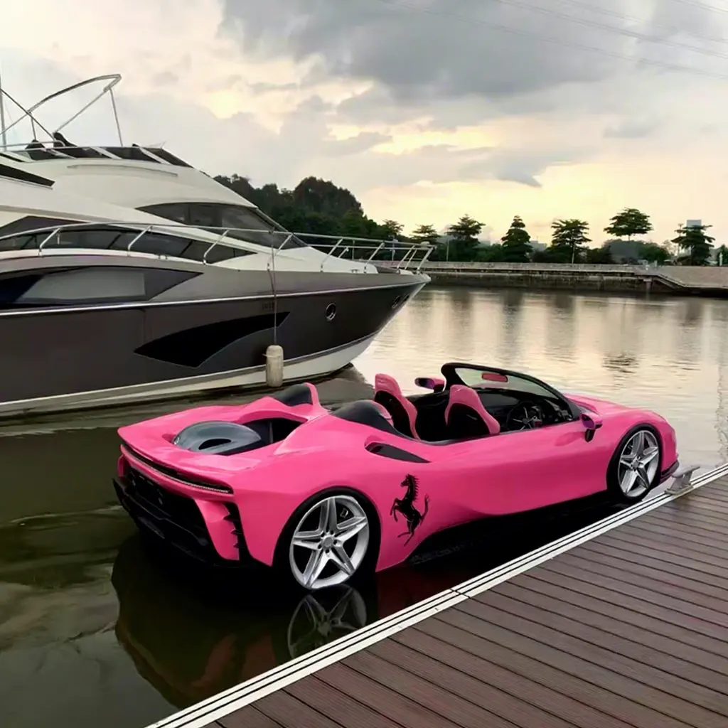 certifiedSupercar Design Water Jet Boat 4.7m Fiberglass Sport Yacht for Lake & River Leisure 5 Person CapacityReorder rate 50%