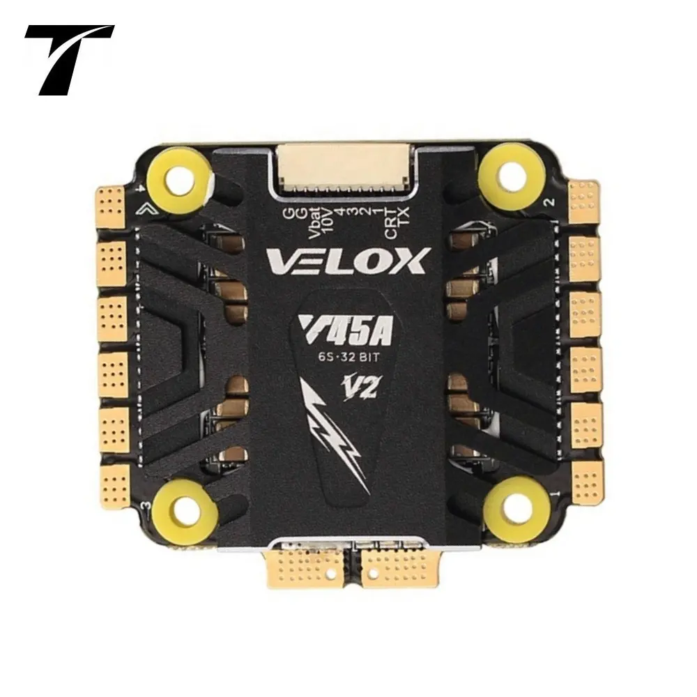 certifiedT-Hobby Velox V45A V2 4-in-1 Electronic Speed Controller Low Cost 3-6S DC Motor Brushless ESC Drone Remote FPV Drone AccessoriesReorder rate 21%