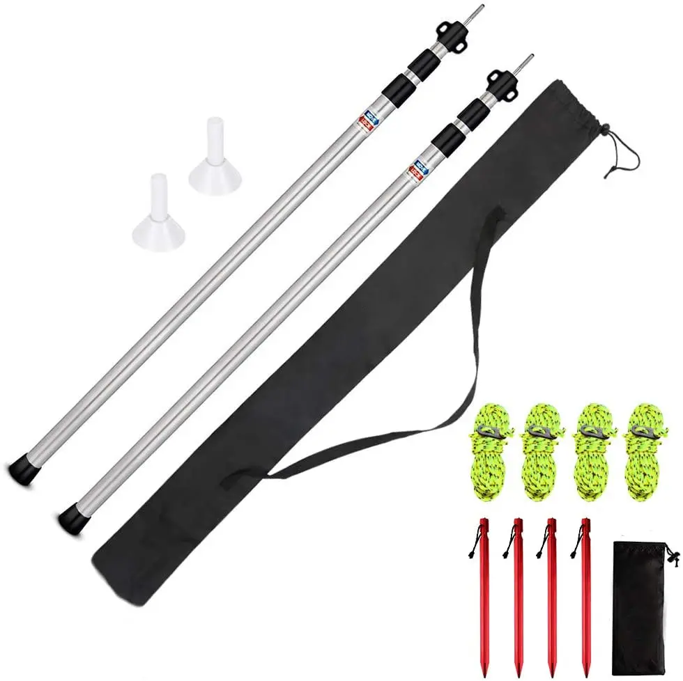 certifiedWholesale Aluminum Alloy Camping Tent Poles With Bending & Welding Services Customizable Wall Thickness For Beach Shelter TentsReorder rate 15%