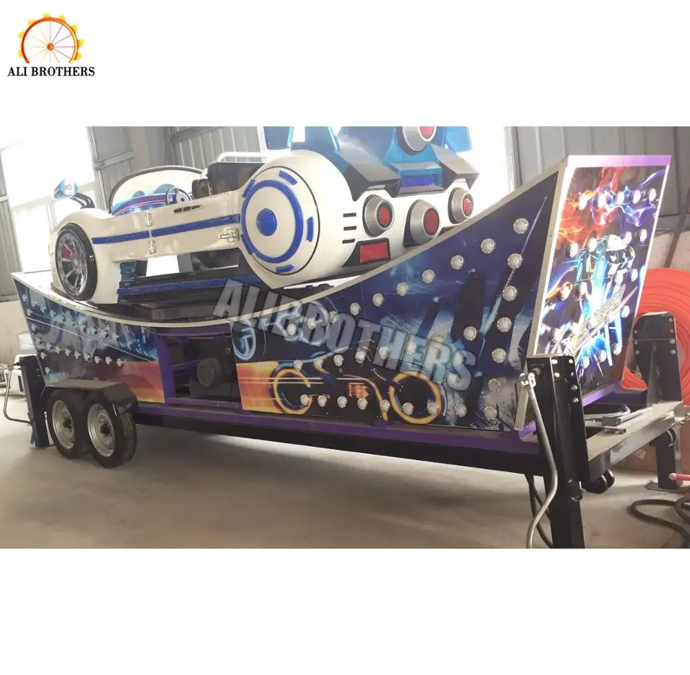 China Manufacturer's Electric Mini Flying Car 8-Seater Mobile Ride with Trailer for Family Use & Amusement Park Facilities