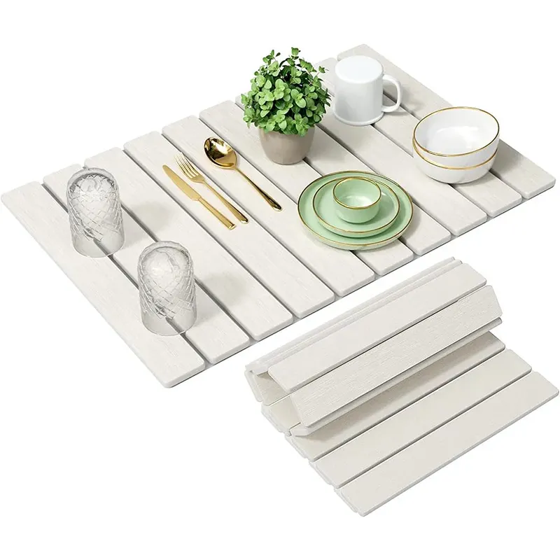 Collapsible Stone Diatom Bathroom Absorbent Kitchen Dish Drying Door Mat For Quick Drying Dishes Kitchen Counter Rollable 24X16PKR 6,298 off shipping180-day lowest pricesDelivery by 23 Dec