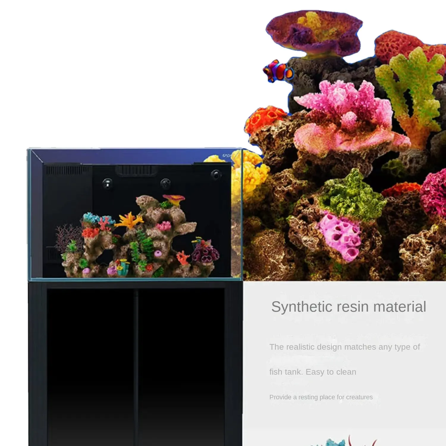 Colorful Plastic & Resin Artificial Coral for Fish Tank Decoration VASTOCEAN Brand 165x100x140mmPKR 6,298 off shippingDelivery by 16 Dec