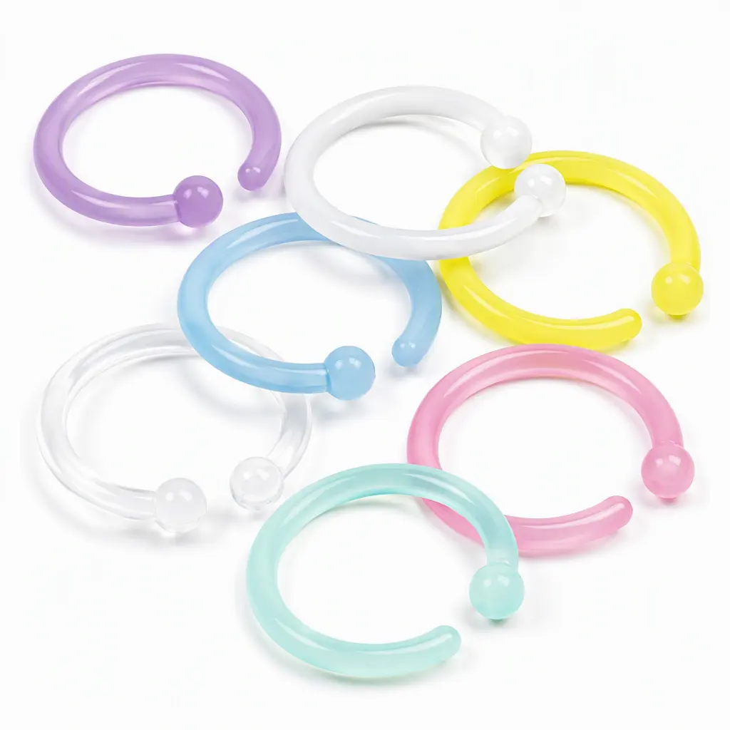 Colorful PVC Cartoon Binder Rings Open Jump Rings for DIY Albums/Planners Bulk Wholesale