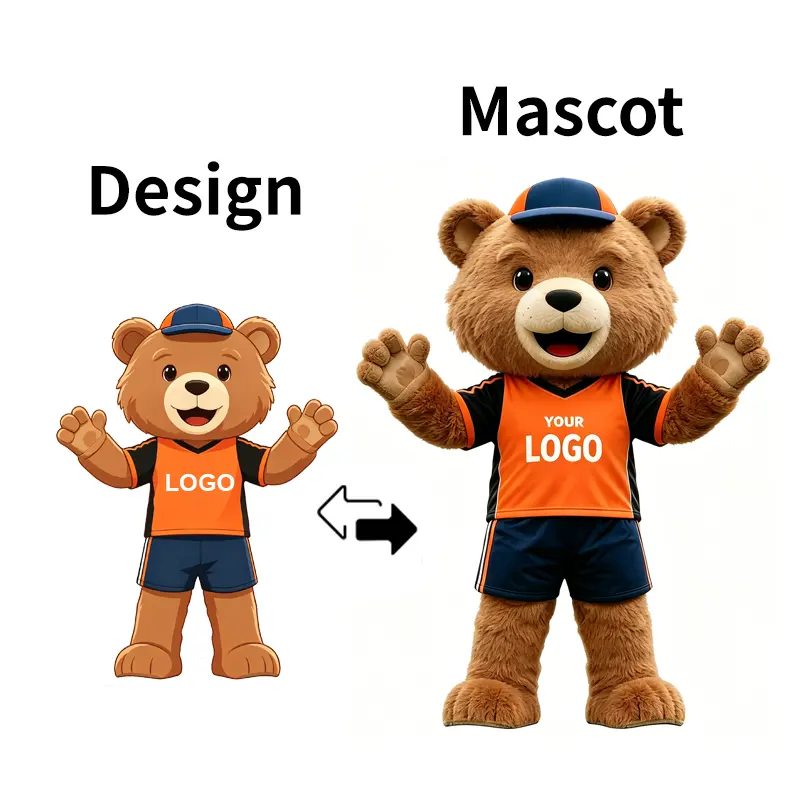 Custom Christmas Promotion Sports Mascot Costume Cartoon Bear Suit EVA Material Custom Sizes Clothes for Sport Event ParadesReorder rate 26%