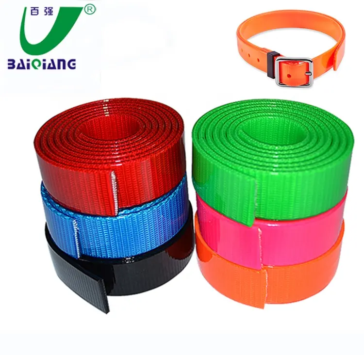 Custom Heavy Duty Polyurethane TPU Coated Nylon Webbing Rubber Coated Nylon Thick Webbing StrapReorder rate 28%