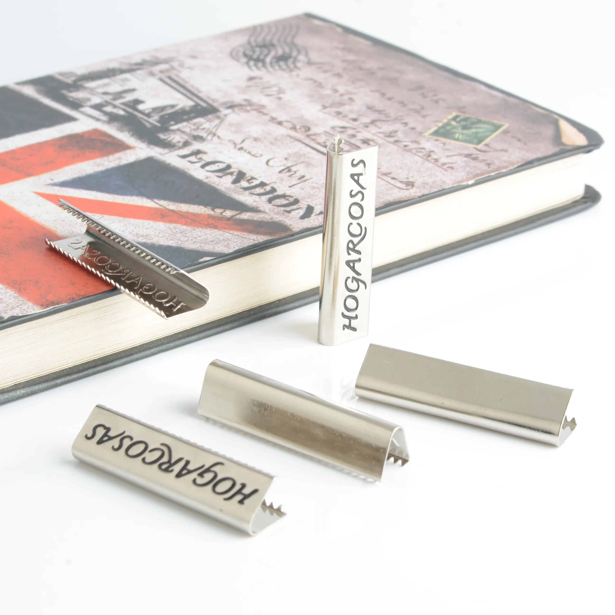 Custom Metal Suspender Clips with Copper Teeth and Customized Logo Color for Trousers Garments Shoes Bags AccessoriesReorder rate 20%