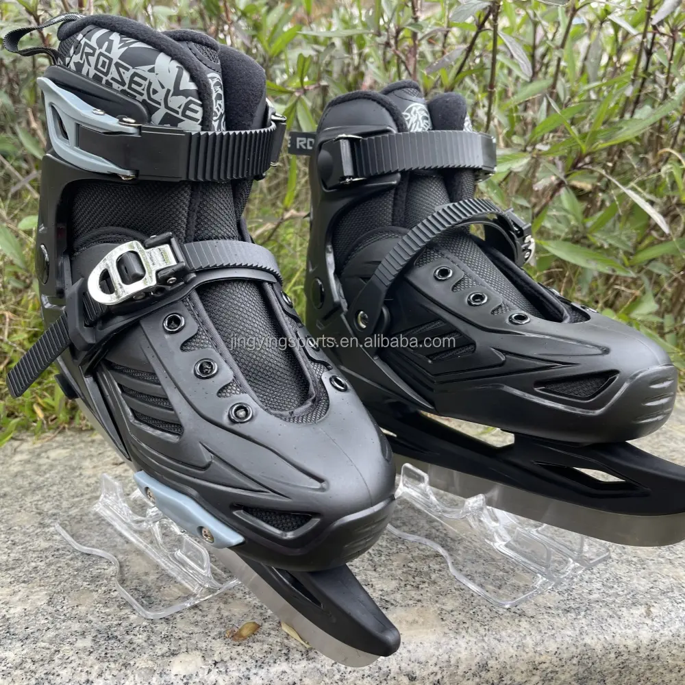 Custom One Boot Ultralight Ice Roller Inline Skate Shoe Attack Ice Roller Hockey Skates Black PP Cotton Fabric Men WinterPKR 6,298 off shippingDelivery by 16 Dec