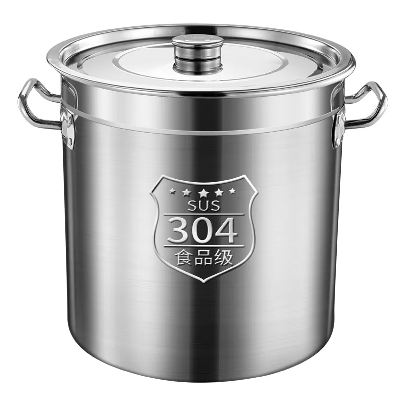 Customized Large Capacity 304 Stainless Steel Metal Bucket Soup Stock Pot For Oil Storage Beer Barrel Milk Sealed Bucket RicePKR 6,298 off shippingDelivery by 23 Dec