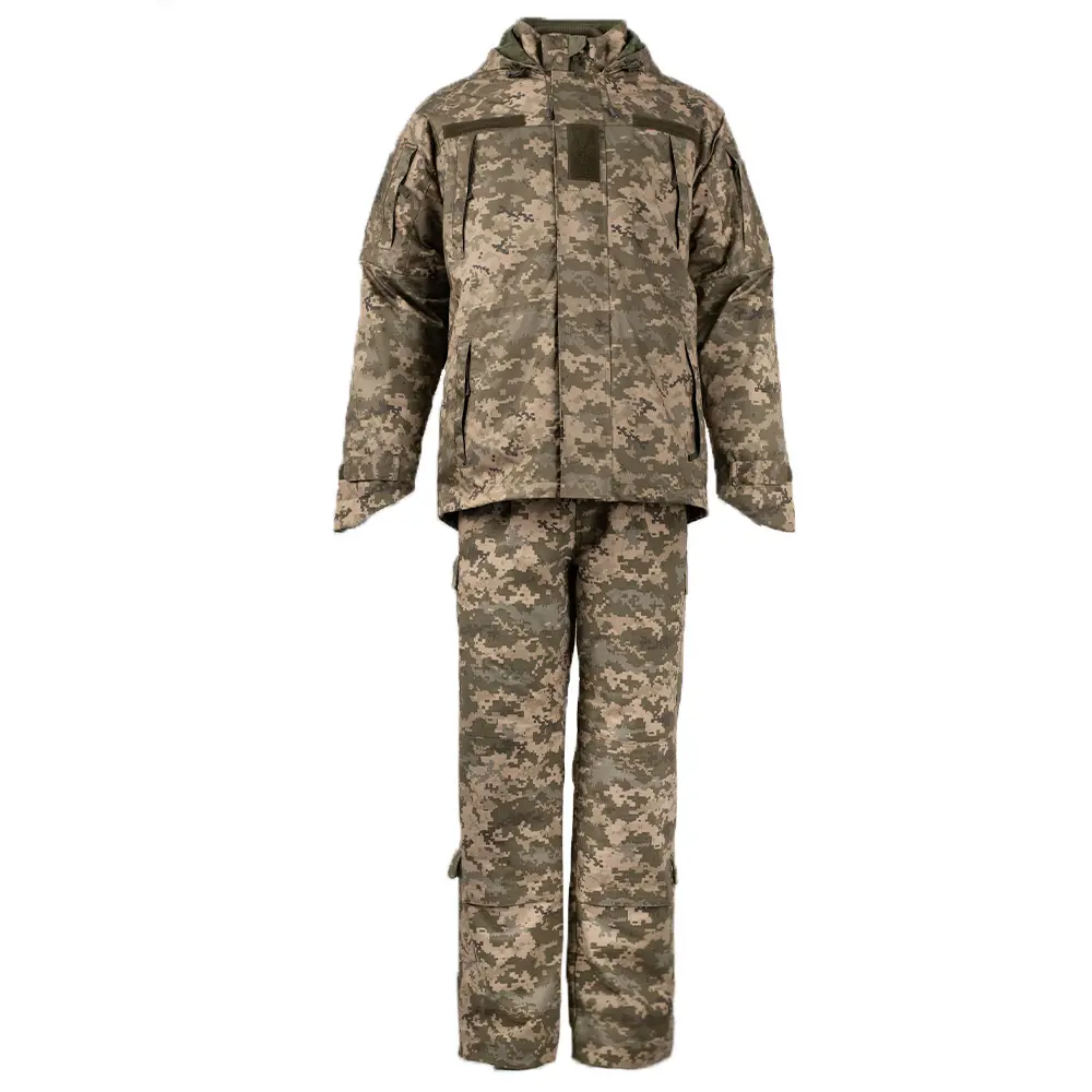 Digital Jungle Camouflage Set - Warm and Windproof Tactical Outdoor Clothing - Includes Inner Pouch + Jacket + Pants