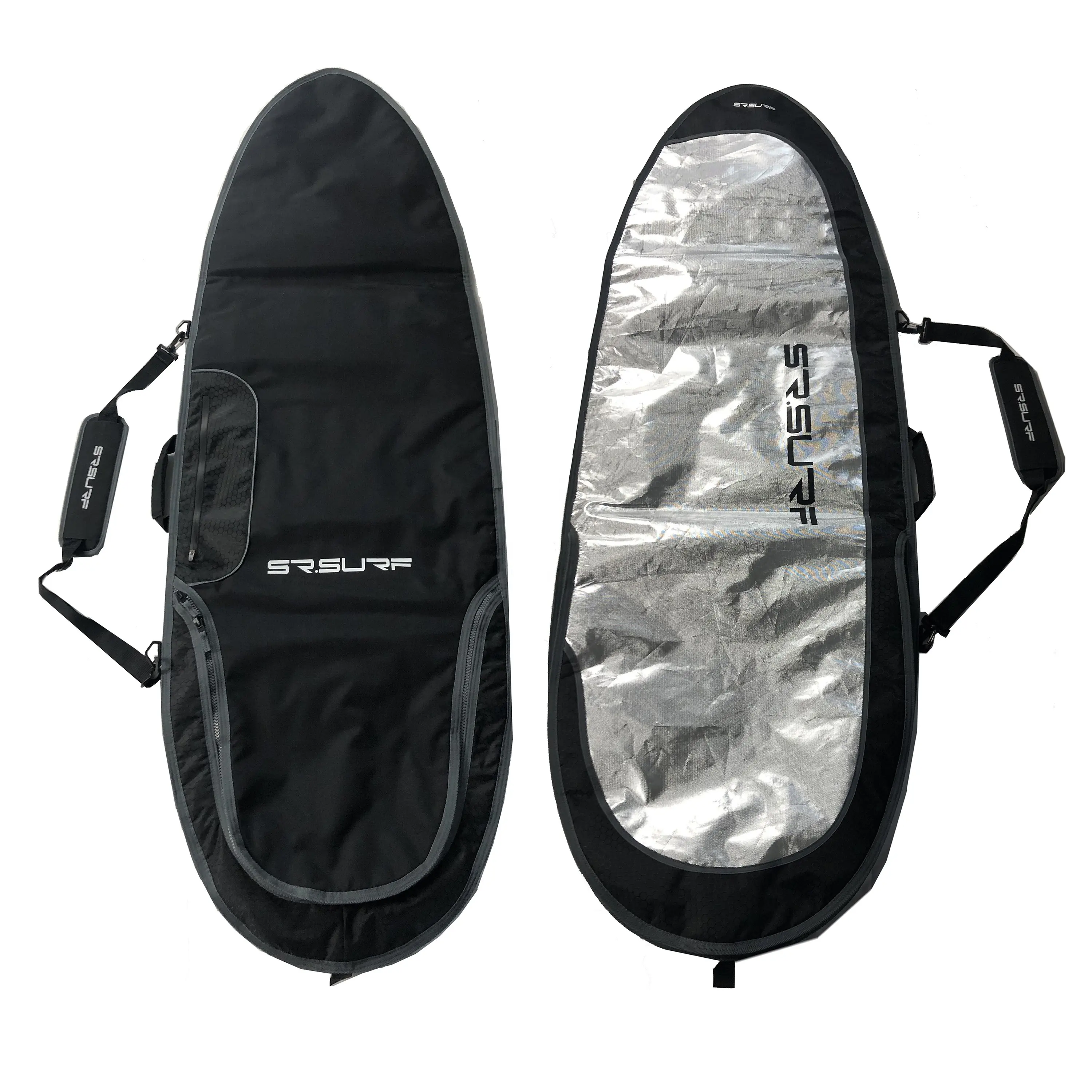 Direct Selling Elastic Water Resistant Tarpaulin Long SUP Board Surfboard Travel Storage Backpack Wheel Sock Carry Cover BagsReorder rate 16%