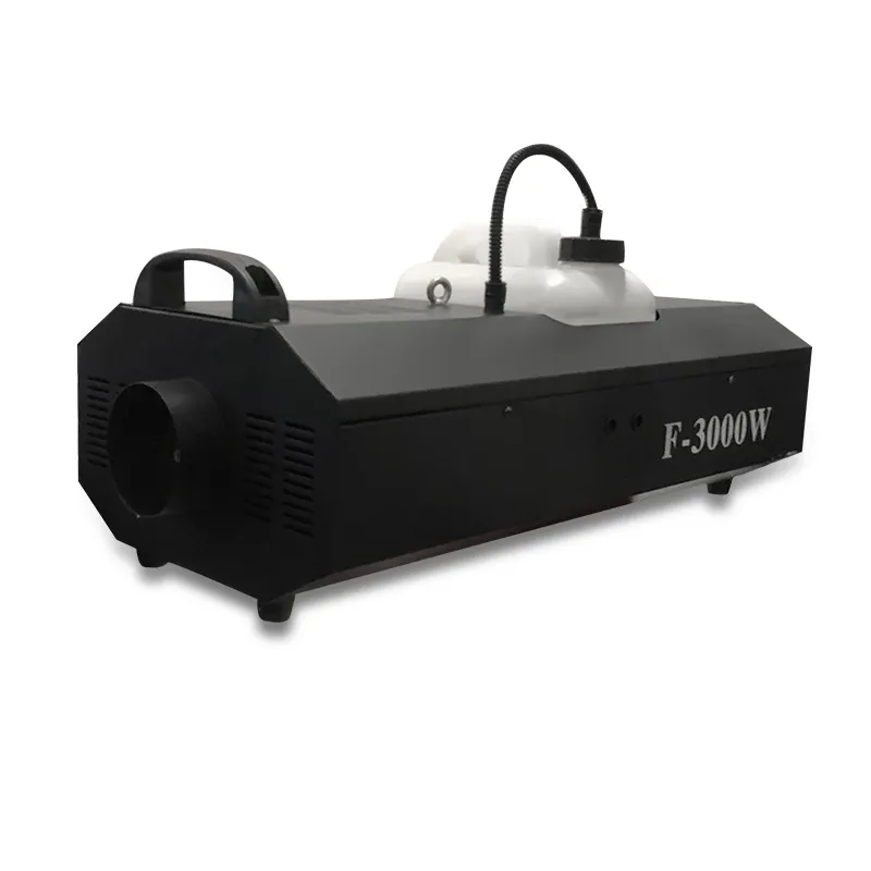 DJS High Output Heavy-duty Fog Generator 3000W Black Aluminum Alloy Shell Remote Control Twelve DMX Channels Wide Voltage