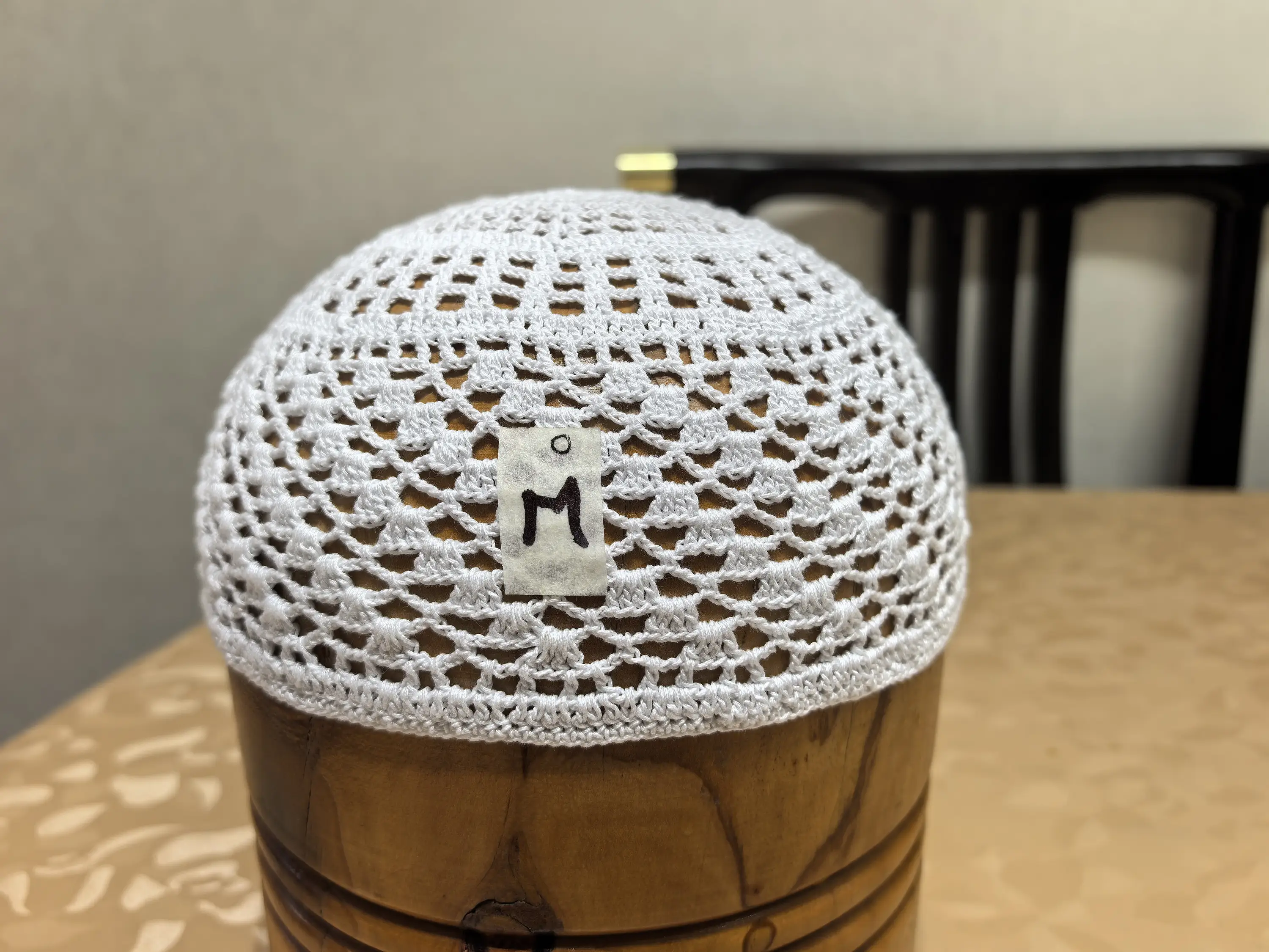 DMC Pure Cotton Hand-Crocheted Breathable Anti-Pilling Muslim Men's Turbans Islamic Ethnic Prayer Hats Four-Way Stretch