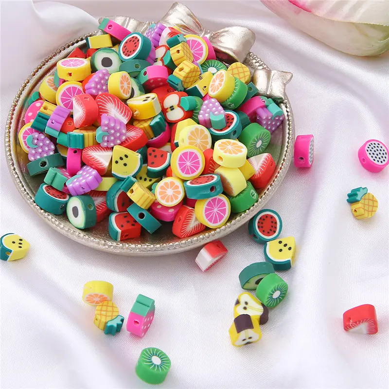 DS Cute Multi-size Fruit Series Soft Clay Beads DIY Bracelet Necklace Accessories Flat Polymer Clay Beads for Jewelry MakingPKR 6,298 off shipping180-day lowest pricesDelivery by 23 Dec
