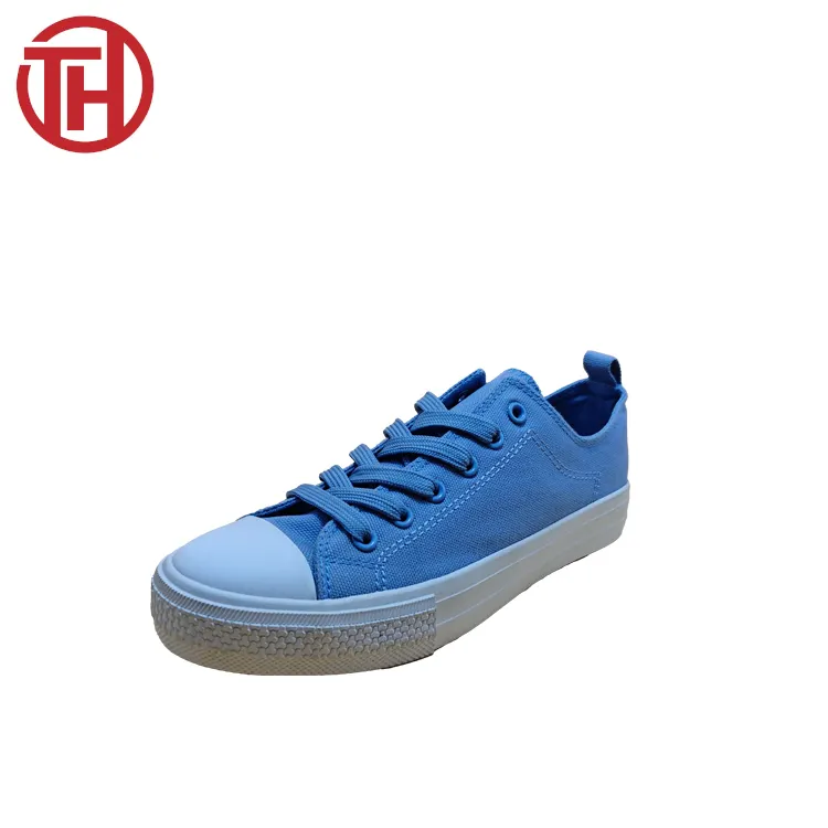 Factory Custom Solid Color Canvas Shoes Fashion Casual Shoes Non-slip Walking Shoes for Men and Women