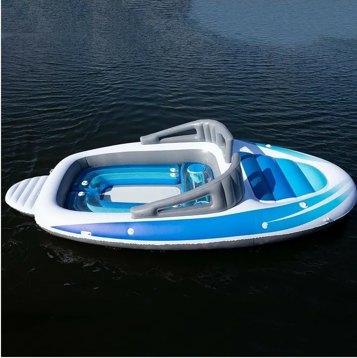 Factory Direct Sale Capacity 6 Person PVC Inflatable Boat Raft Floating for Ocean Island and River DeckPKR 6,298 off shippingDelivery by 23 DecReorder rate 50%