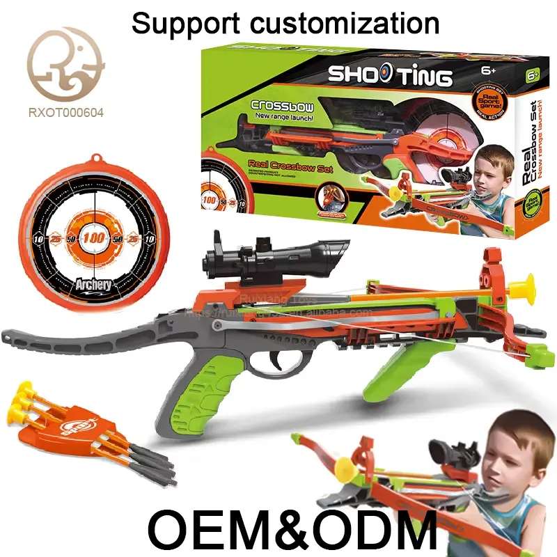 Factory Supply Crossbow Set for Kids Outdoor Sports & Game Toys for Boys Medium Size Indoor UsageReorder rate 18%