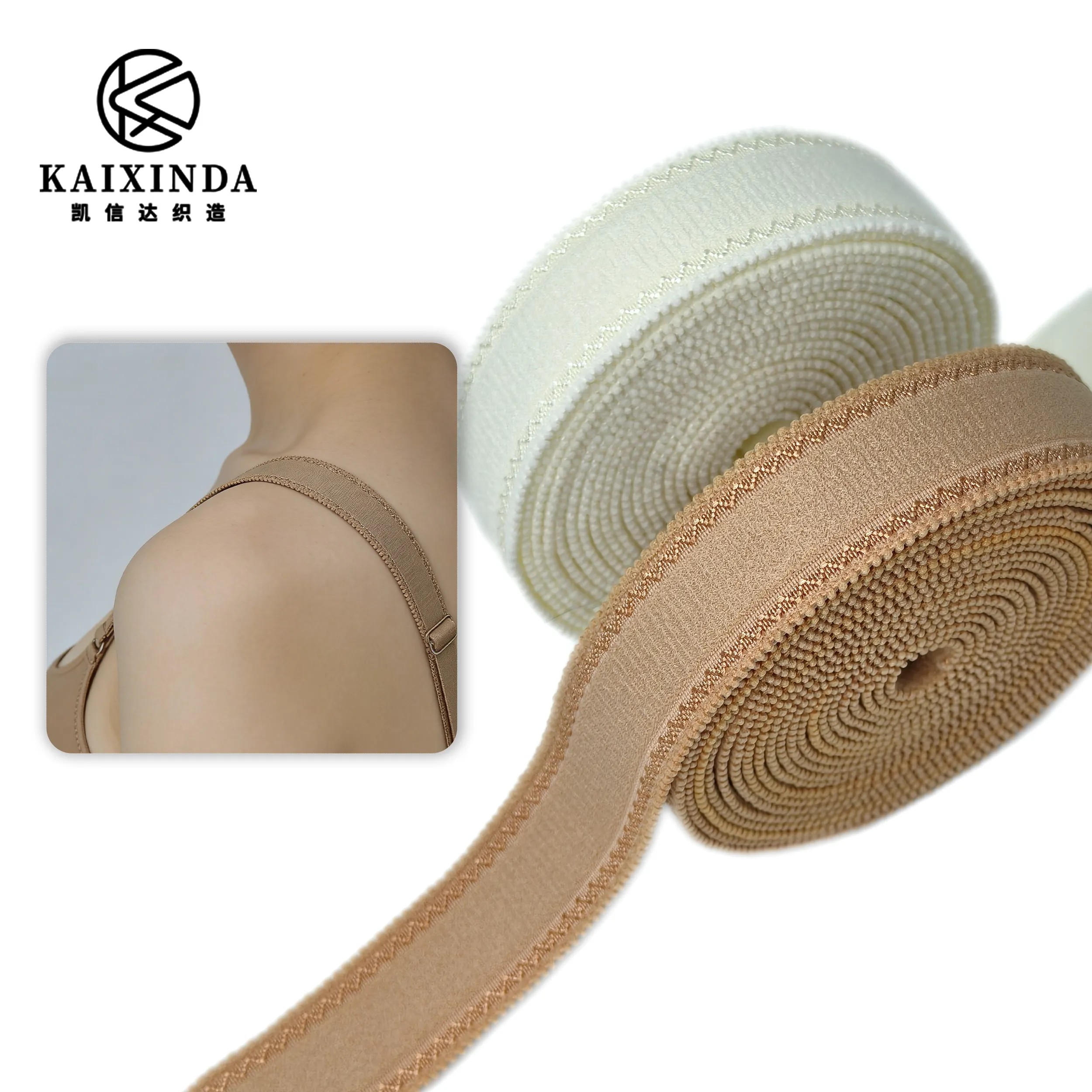Factory Wholesale Custom Nylon Soft Plush Lace Picot Elastic Bra Strap Bra Elastic Straps Clothing Underwear AccessoriesReorder rate 28%