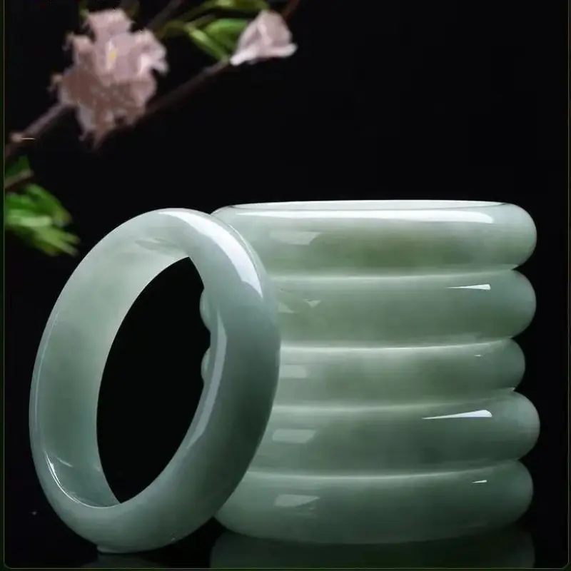Factory-Wholesale Jadeite Bangle Grade Light Green Floral Patterns Henan Women's Jade BanglePKR 6,298 off shippingDelivery by 18 Dec