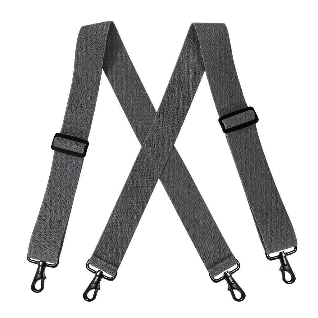 Fashion Classic X Back Strong Durable Wide Custom Suspenders Iron Buckle 4 Big Hooks Clips Polyester/Elastic Men WomenPKR 6,298 off shippingDelivery by 23 Dec