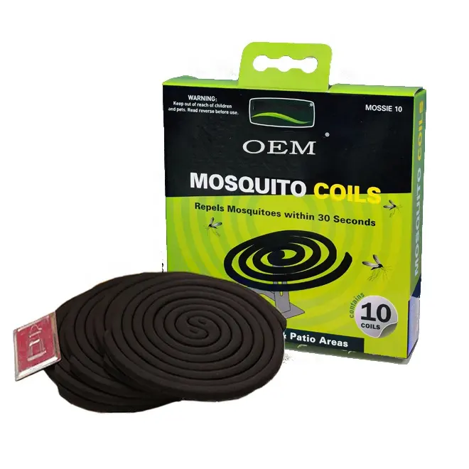 Fast-Killing Eco-Friendly Disposable Black Mosquito Repellent Incense Coils Outdoor Plant Design Insect Fly Killer Carbon