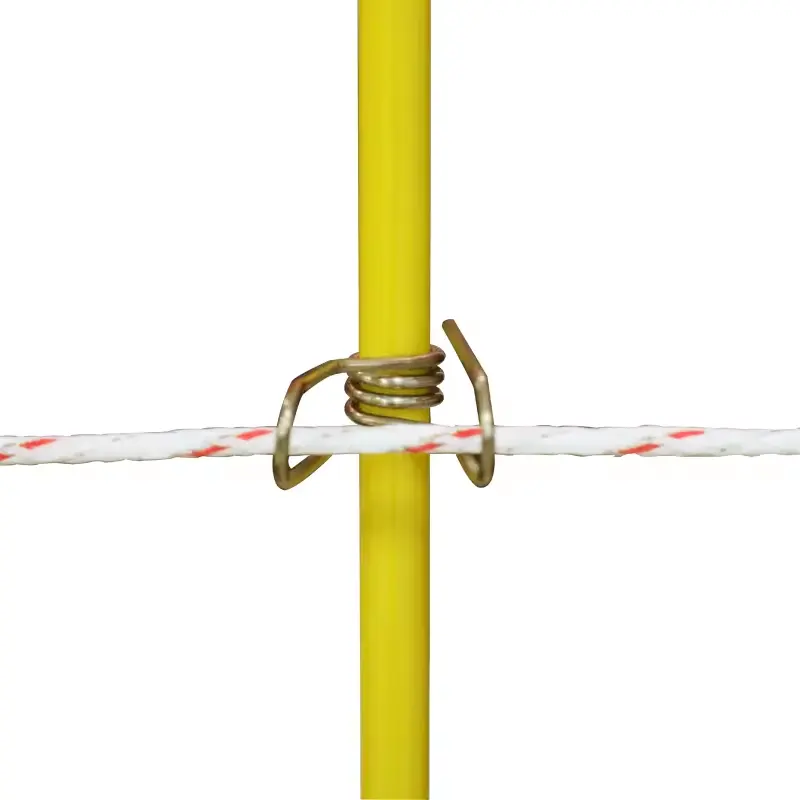 Fiberglass Post for Electric Fencing 1200*9.5 mm Customized Color Cattle Farm Garden FRP Rod Fence Post