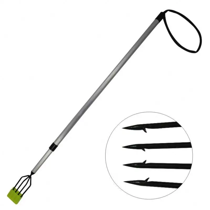 Four Tooth Stainless Steel Spear Fishing Diving Spear Fishing Gun Harpoon for Fish Gaff Fork Fishing Tools