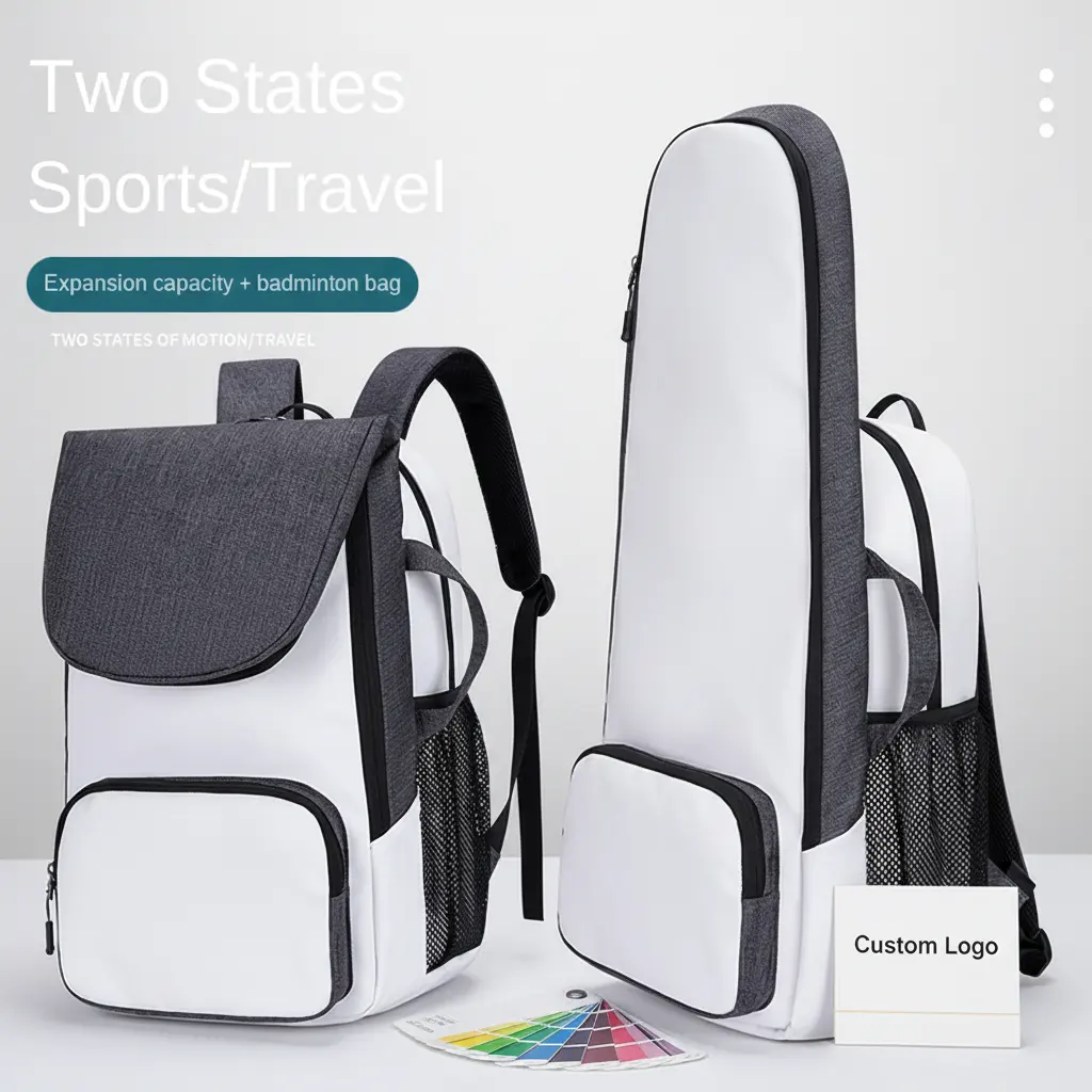 Functional Tennis and Badminton Racket Bag Large Capacity Casual Shoes Warehouse Computer Backpack Shoulder Bag Multi-Use
