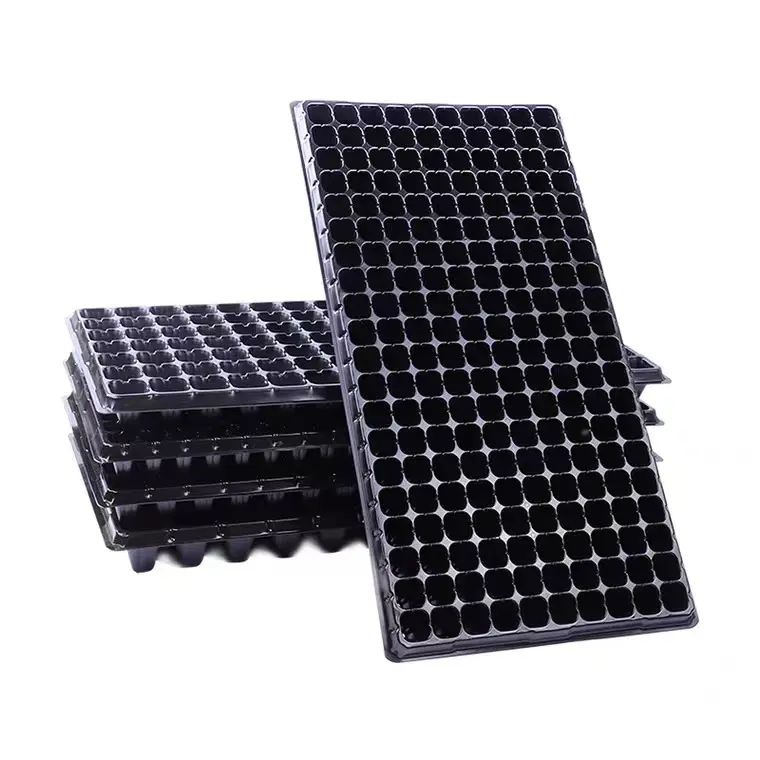 Garden Tree Planting Plant Seedling Tray Degradable 128 Holes Plastic Deep Seed Nursery TraysReorder rate 33%
