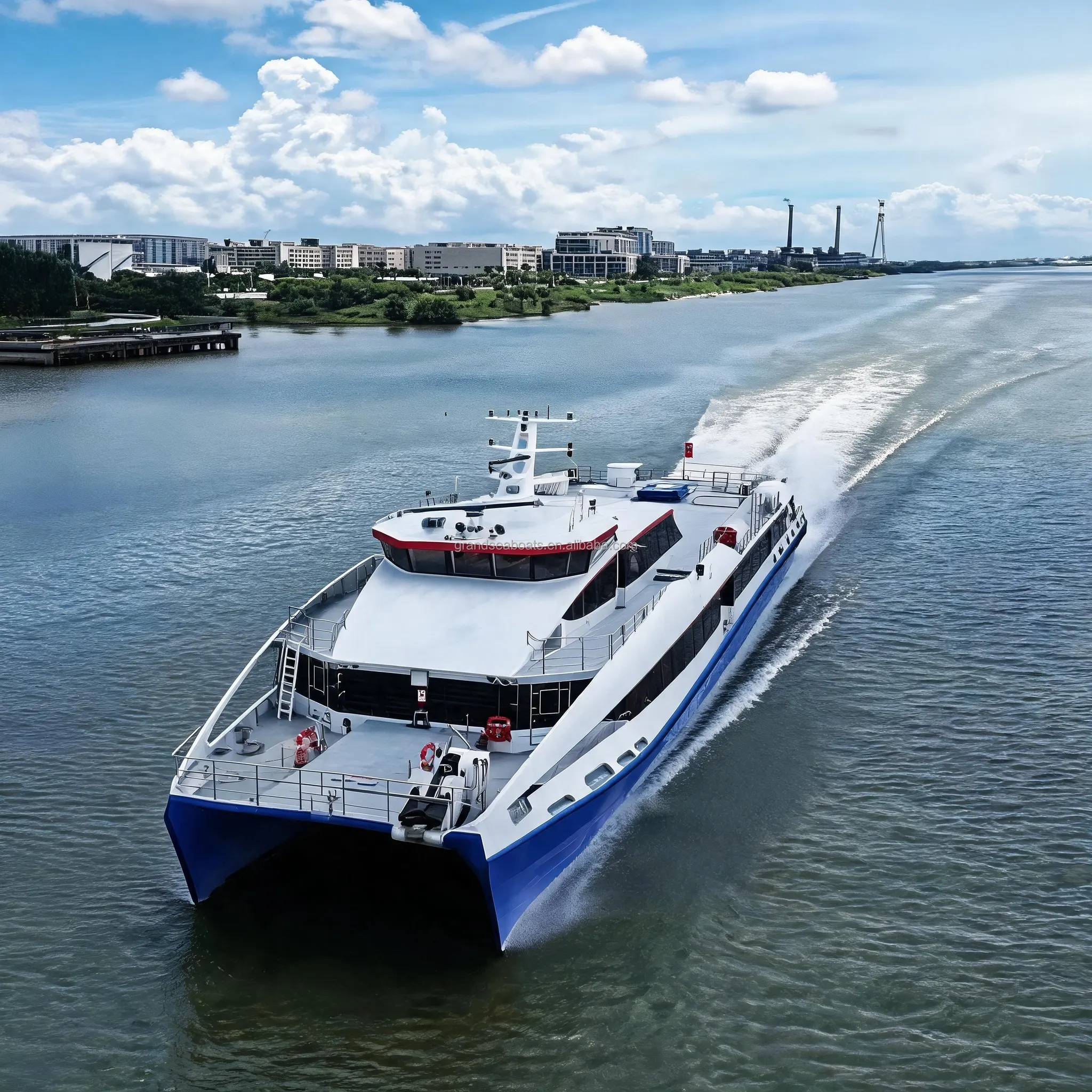 Grandsea 37m Lighter Carbon Fiber 260 Persons 34knots Fast Speed Catamaran Ferry Passenger Boat With Jet for Sea CoastalReorder rate 66%