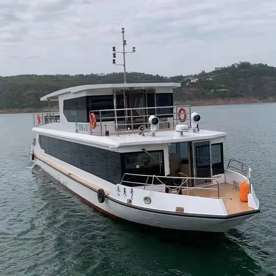Grandsea 80ft Customized Steel Hull Restaurant Party Boat Sea Ferry for Sale for Tourist SightseeingReorder rate 66%