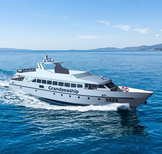 Grandsea Length 35m 200 Seats Aluminium Luxury Cruise Passenger Ferry Boat for Sale