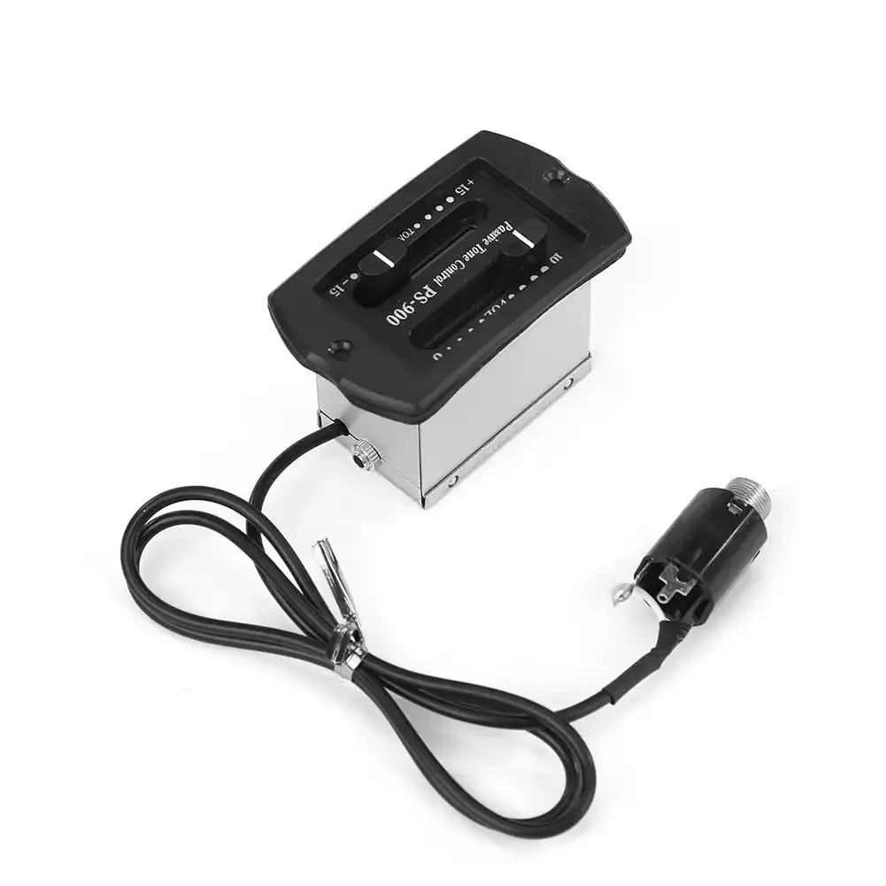 Guitar 2-Band EQ Equalizer Tuner System Pickup Preamp for Acoustic Accessories Musical InstrumentsReorder rate 16%