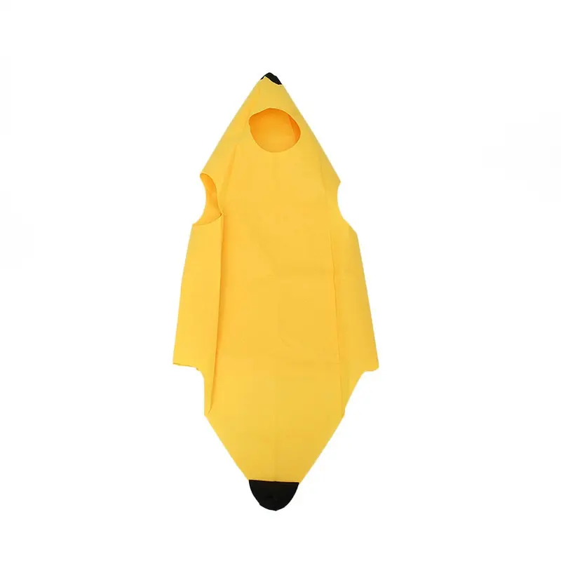 Halloween Banana Costume Adult Fruit Outfit Funny Performance Carnival Suit Polyester for Adults