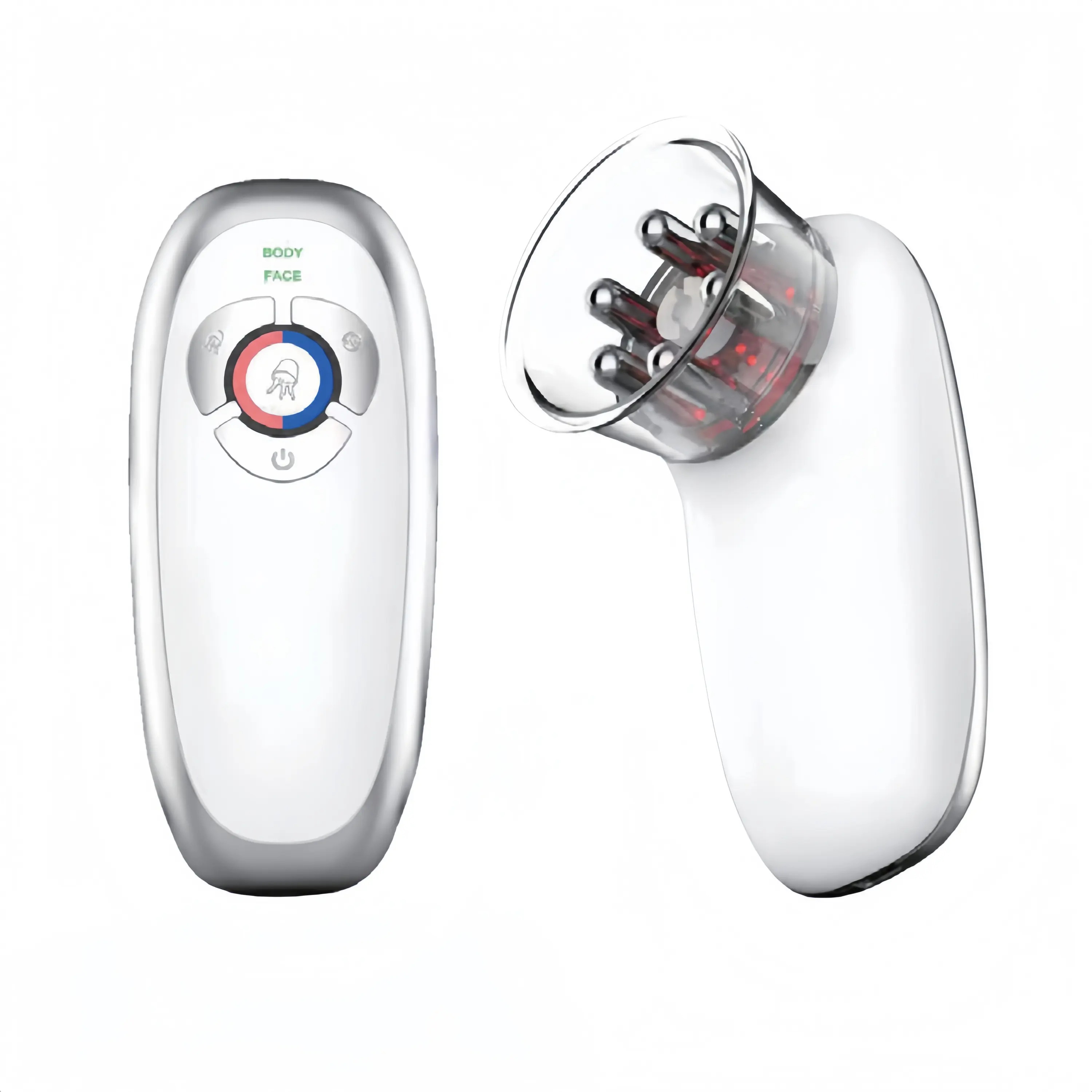 Handheld Electric Cupping Vacuum Suction Face Body Sculpt Fat Burn Anti-Cellulite Negative Pressure Massager Timing Control