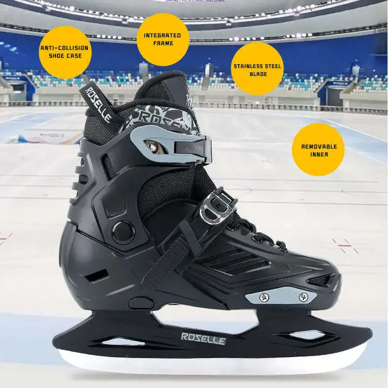 Hard Shell Ice Hockey Skates Adjustable Breathable Memory Liner 3D Anti-collision Stainless Steel Blade for Adults BeginnersPKR 6,298 off shippingDelivery by 09 DecReorder rate 35%